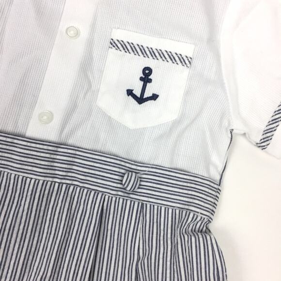 Carriage Boutiques Nautical Romper 9 Months - Picture 3 of 7